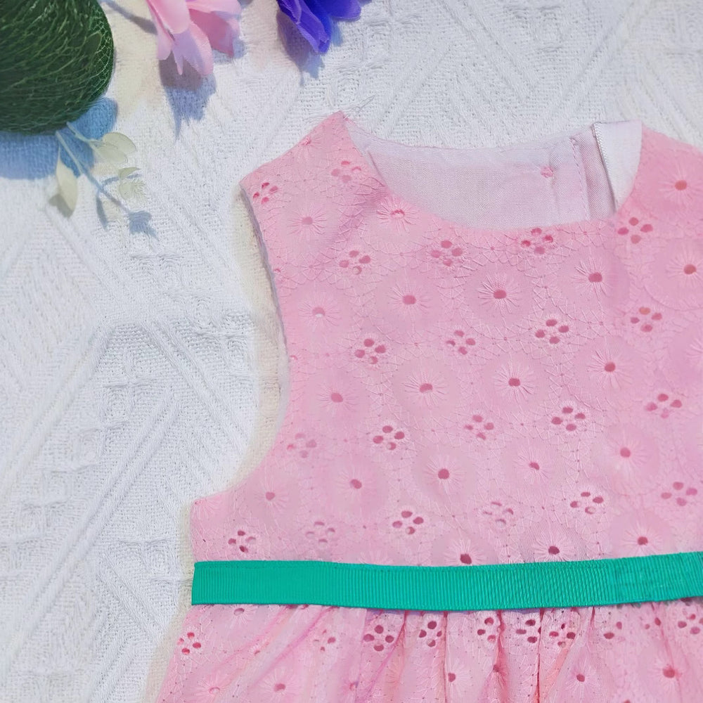 Original export overstock: girls' spring/summer sleeveless, stylish & sweet bowknot romper with built-in shorts - baby girl dress