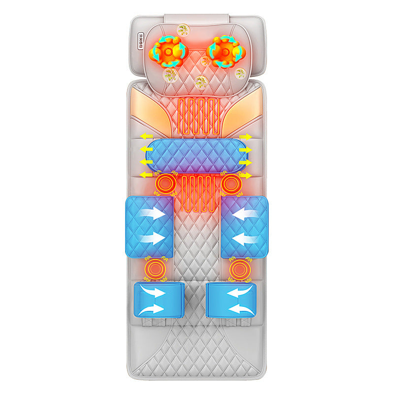 Electric massager multifunctional fully automatic massage cushion cervical spine back lumbar home kneading airbag massage mattress