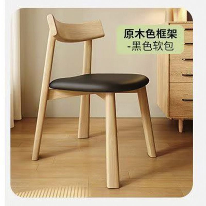 Solid wood dining chair scandinavianfrench medieval feng for home dining chair casual back dining chair black paddle restaurant bar chair