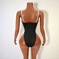 european and american cross-border new women's bodysuit -  solid color backless sexy cami jumpsuit