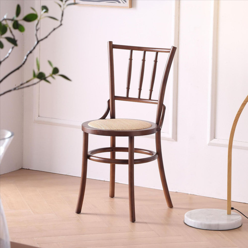 Vintage cafe table and chair set, french dessert bakery chairs, milk tea shop american rattan chairs, commercial table
