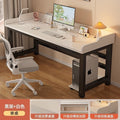 Computer desk desktop double desk student home bedroom study desk with baffle e-sports table simple office desk