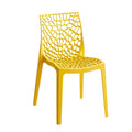 Cut out creative armrest art work chair casual dining chair scandinavian outdoor stackable casual chair waiting chair