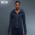 Autumn winter yoga outwearlong sleeves silmslimming looksweatshirtjacketfleece-lined zipper cardigantopsd25132