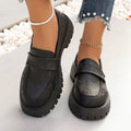 autumn new arrival: british style low-heel slip-on loafers - women's plus size export quality leather shoes for cross-border e-commerce