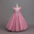 fashionable girl dress shawl elegant clothing girl dress kids princess dress new arrival