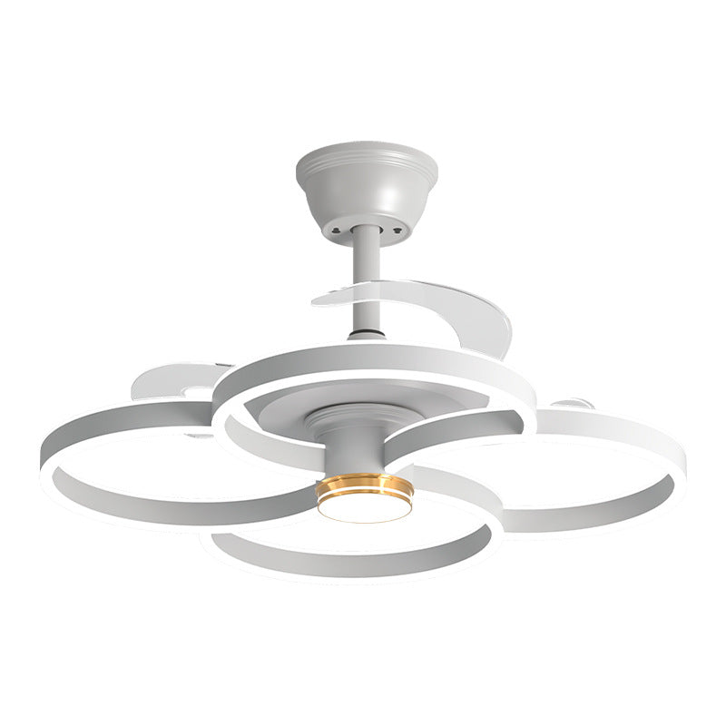 2024 Modern Simple Atmosphere Light Luxury Modern Living Room Fan Light Guangdong Zhongshan Lighting New Living Room Main Light