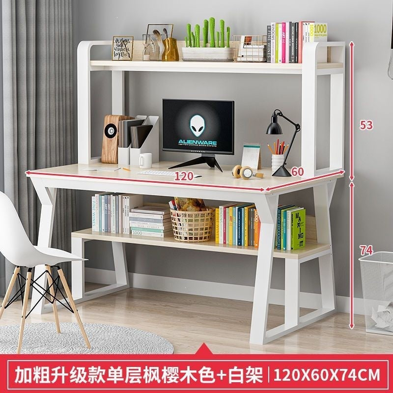 Desk computer desk bookshelf combination home study table minimalist student academic writing desk office desk gaming desk