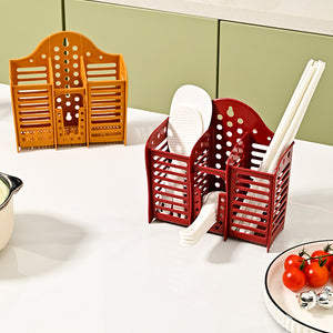 Chopstick cage for home multi-function drain rack chopstick barrel kitchen tableware spoon storage box can be wall mounted no punching