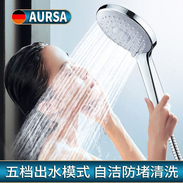 Universal shower head with descaling large water outlet Water heater Household bath Yuba faucet Shower shower head