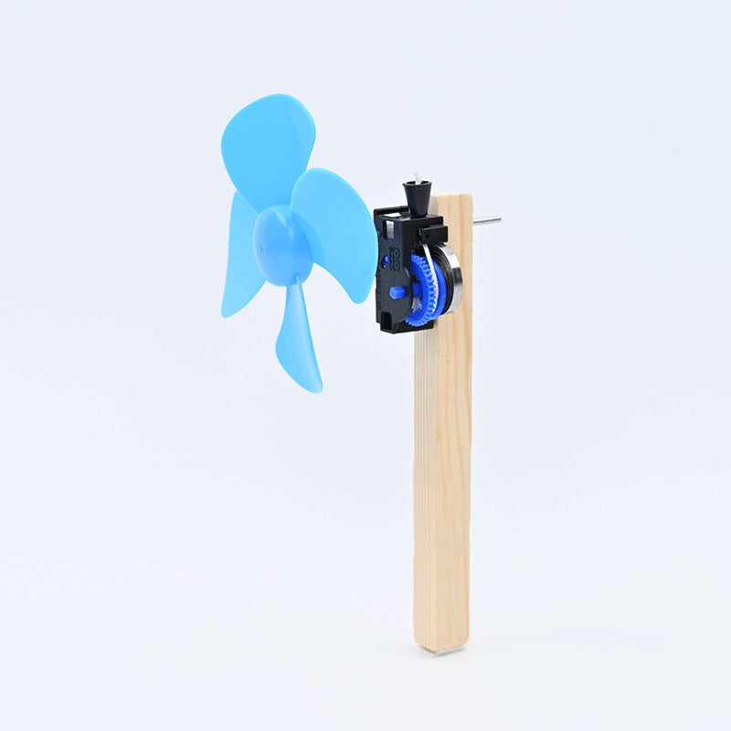 DIY handmade wire fan DIY handmade technology small production, primary school students puzzle splicing teaching aids, scientific experimental materials