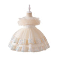 Girls' tulle princess dress - stylish bow detail, new cross-border design for baby girls, perfect for first birthday parties and kindergarten events