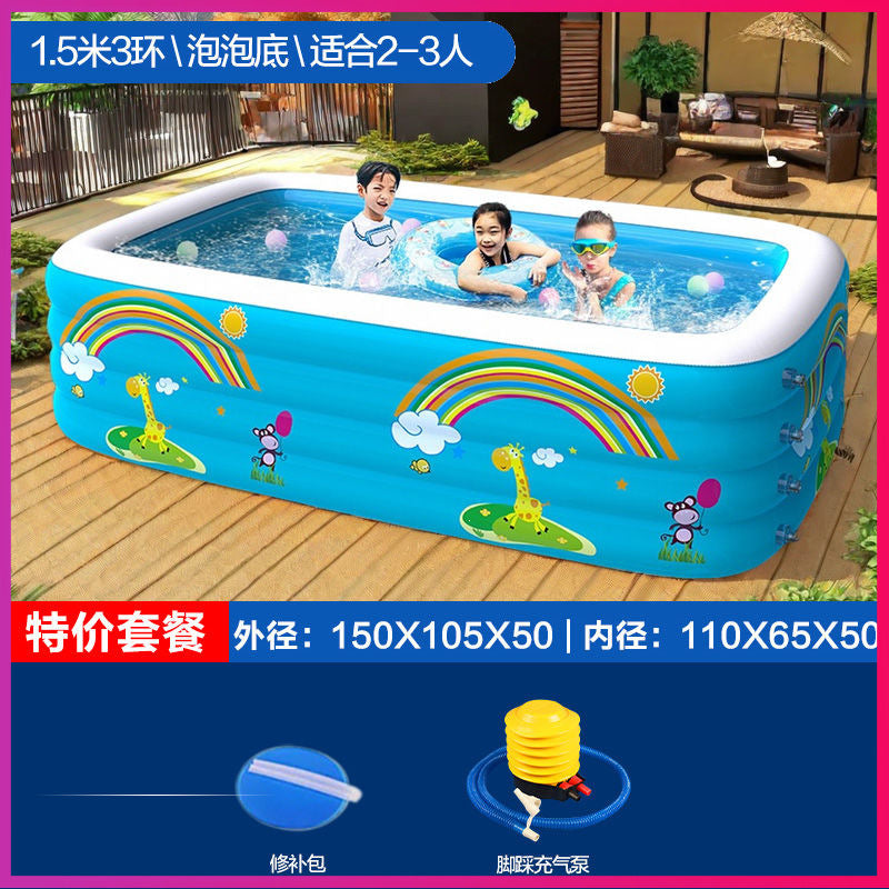 Inflatable swimming pool baby kids indoor swimming pool for home large foldable swimming pool outdoor water pool