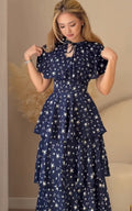 new spring export fashion european and american  elegant printed shawl + dress set