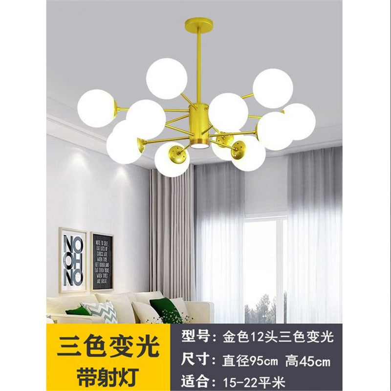 Nordic led pendant light - modern minimalist style for living room,  new arrival, bedroom main light, gold magic bean lamp