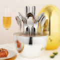 supply 1010 stainless steel tableware western cutlery, fork and spoon set 24-piece set silver egg golden egg mood egg gift