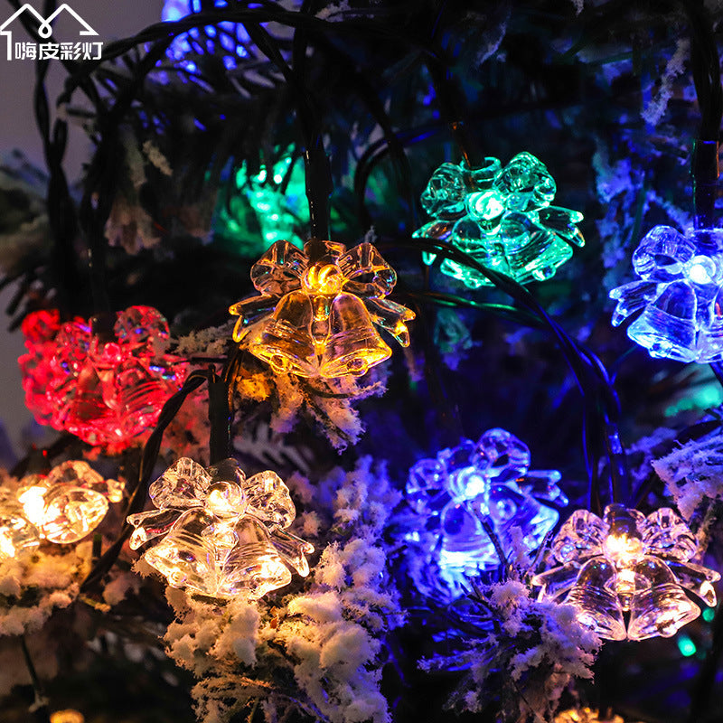 Cross-border led solar light string bubble ball outdoor camping courtyard project lighting Christmas decorative light string