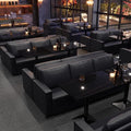Bar booth sofa barbecue milk tea shop camping style qing bar music restaurant bar tavern cafe table and chair combination
