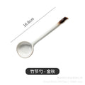 Large soup spoon for home ceramic spoon long handle soup drinking high temperature resistant spoon creative japanese large spoon spoon porridge spoon