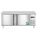 Commercial flat-top refrigerated work table 1.68m refrigerator freezer kitchen milk tea shop prep table