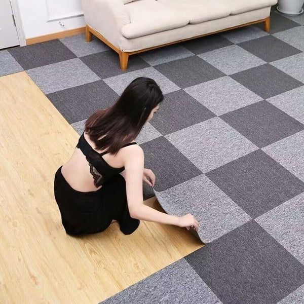Carpet bedroom self-adhesive office full floor commercial large area floor mat splicing square cement floor mat non-slip