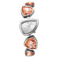 Silver shell pink diamond