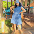 European and american style loose denim jumpsuit  cross-border women's clothing street washed lapel sleeveless jumpsuit shorts