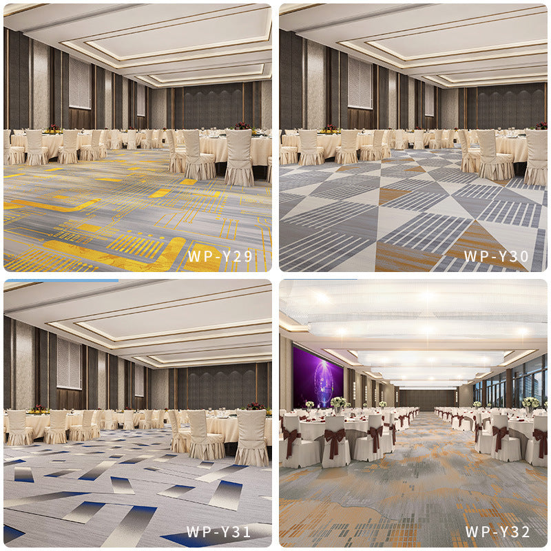 Printed carpet 800g personalized hotel banquet hall box corridor flame retardant b1 level full floor splicing modern casual