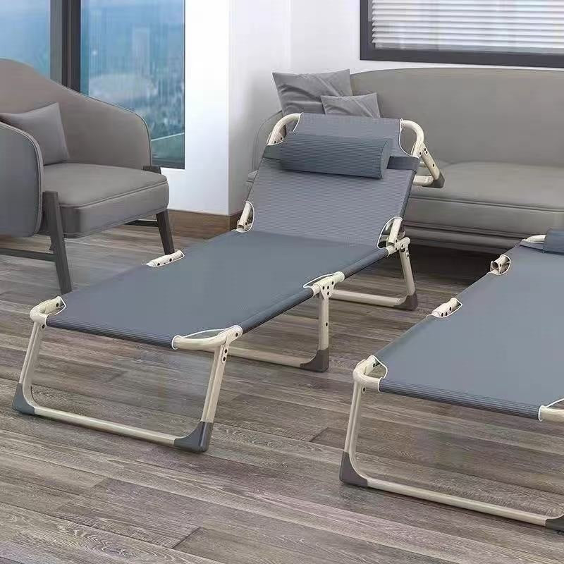 Lunch break foldable bed office single lunch break lounge chair adult for home foldable outdoor portable hospital camp bed