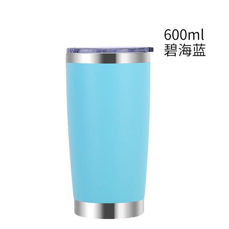 304 stainless steel car cup spray vacuum car ice cup portable double drink cold beer cup wholesale