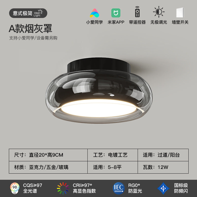 [Strict selection] Aisle light Italian minimalist entrance entrance foyer light full spectrum eye protection cloakroom ceiling light