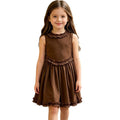 Export style girldress british style vest dress vacation little girl princess dress summer wear in stock wholesale