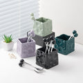 New arrival cream style ceramic fruit fork jar set creative cheese storage jar good-looking ball fruit fork spoon wholesale