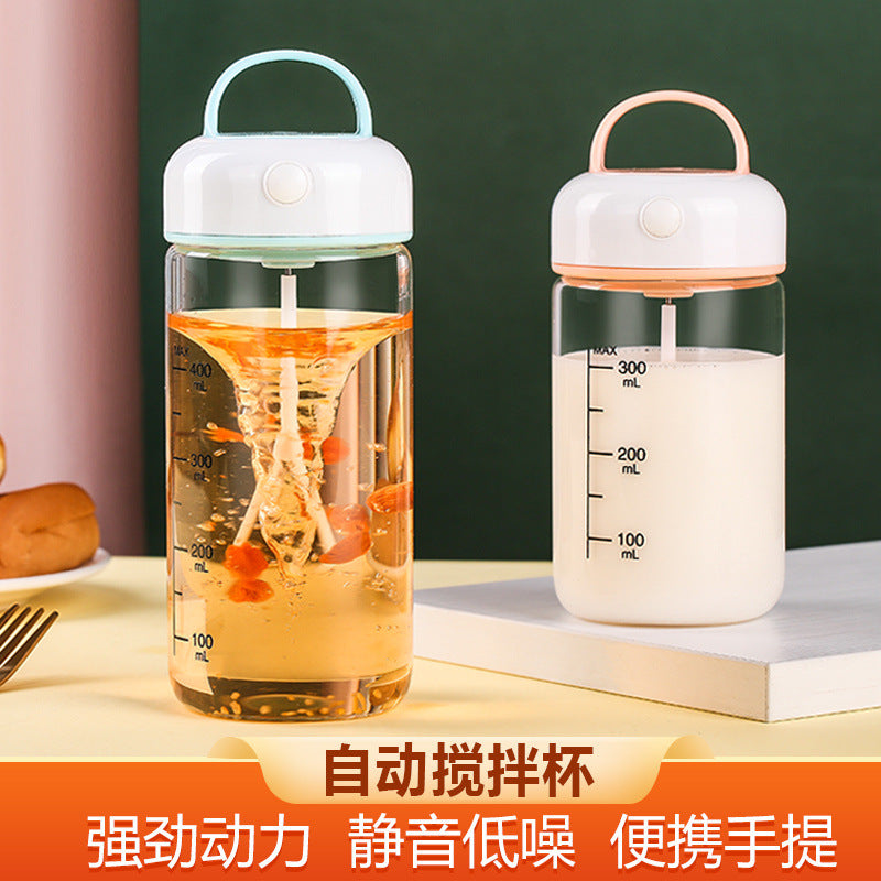 Rechargeable automatic shaker bottle - electric portable blender for protein powder, smoothies, and fitness drinks