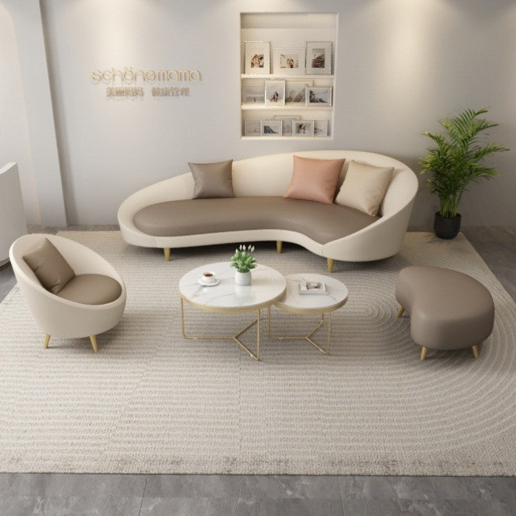 Nordic clothing store sofa simple modern curved internet celebrity shaped creative accessible luxury beauty salon casual store reception