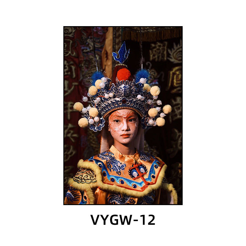 Chaoshan English song and dance decorative painting restaurant hotel box ethnic characteristics traditional culture hanging painting hot pot shop mural