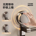 Suction cup bathroom towel rack wall-mounted punch-free storage rack bathroom towel double pole toilet storage bracket
