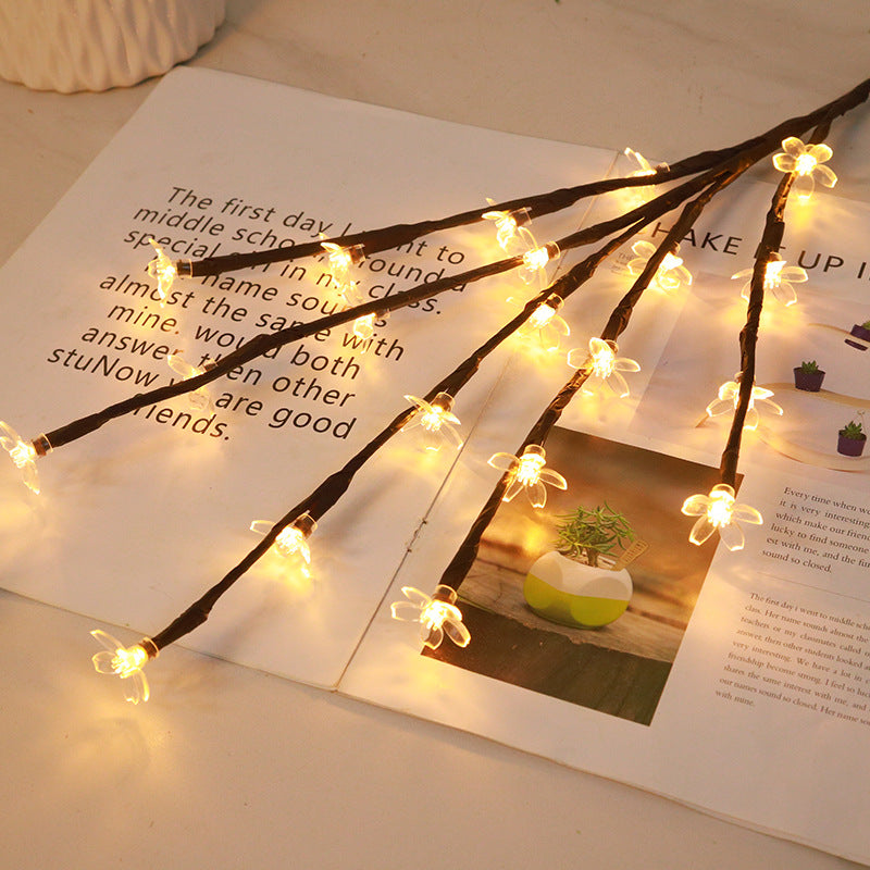 LED Cherry Blossom Lights Flashing Tree Lights Room Decoration, Lights Festival Lights Branch Lights 20 Home Vase Decoration