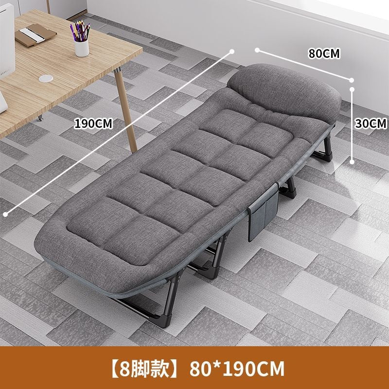 Foldable bed single office nap bed recliner portable multifunctional companion army for home simple lunch break handy gadget