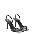 Mng mango 2026 summer new women's one-strap buckle versatile black high heel back strap sandals