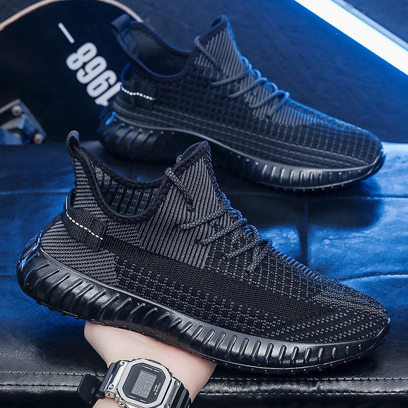 350 ultra-lightweight yeezy sneakers - unisex, couple's style, viral flyknit breathable mesh shoes, running, casual, athletic, versatile, trendy