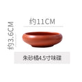 Japanese retro ceramic snack plate stylishfor home restaurant seasoning plate dipping plate rice bowl stoneware dessert bowl