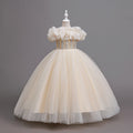 Yimingzhi flower girl dress - floral design, long, cross-border princess dress - dropshipping available - children's dress