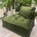 Lazy sofa apartment small apartment italian normcore living room popular technology cloth accessible luxury square single tofu sofa