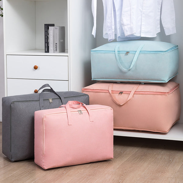 Quilt storage bag Non-woven bedroom quilt storage bag Large capacity sundries clothing moving luggage bag