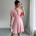 new european and american cross-border trade summer fitted dress