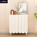 Cream style shoe cabinet for home living room door against the wall popular entrance entrance cabinet narrow side large capacity balcony storage cabinet