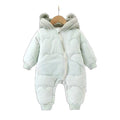 Winter warm baby rompers: autumn and winter onesies for boys and girls, fleece-lined winter infant outfits, warm bodysuits for outdoor wear
