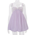 European and american women's clothing  summer new french sweet & spicy sequin bandeau loose camisole chiffon top