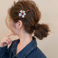 Symphony acetate flower hair clip women's side clip side hair clip 2026 new style bangs clip duckbill clip forehead hair accessories winter